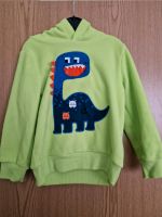 Pullover | Hoodie | flauschig | Größe 104 | Dinosaurier neongrün Thüringen - Erfurt Vorschau