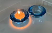 Kerzenständer - Teelichthalter - Glas - blau - 2 Stück Baden-Württemberg - Kronau Vorschau