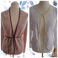 Zero 40 beige Feinstrick offene Strickjacke + Heine 42 weiß Jacke Bayern - Neumarkt i.d.OPf. Vorschau