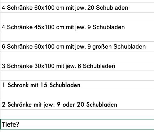 Apothekerschrank Apothekerschränke Schubladenschränke Ladenlokal in Goch