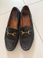 Original Vintage Gucci Loafer Halbschuh Mokassin Lederschuh 39,5 Hessen - Königstein im Taunus Vorschau