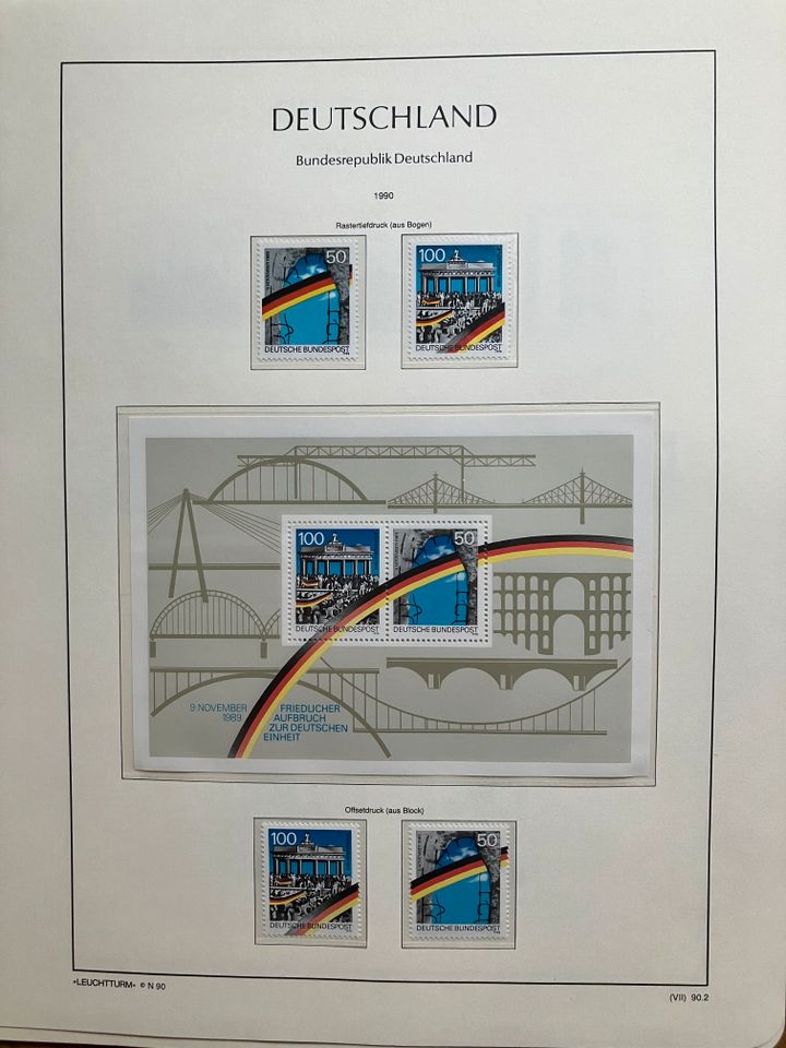Briefmarkensammlung Bundesrepublik 1964–1992; postfrisch in München
