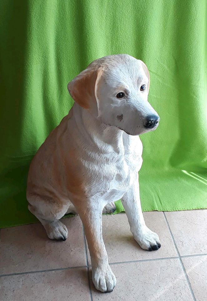 Dekorativer Hund, 50 cm hoch, aus Kunststoff, Skulptur in Steinfurt