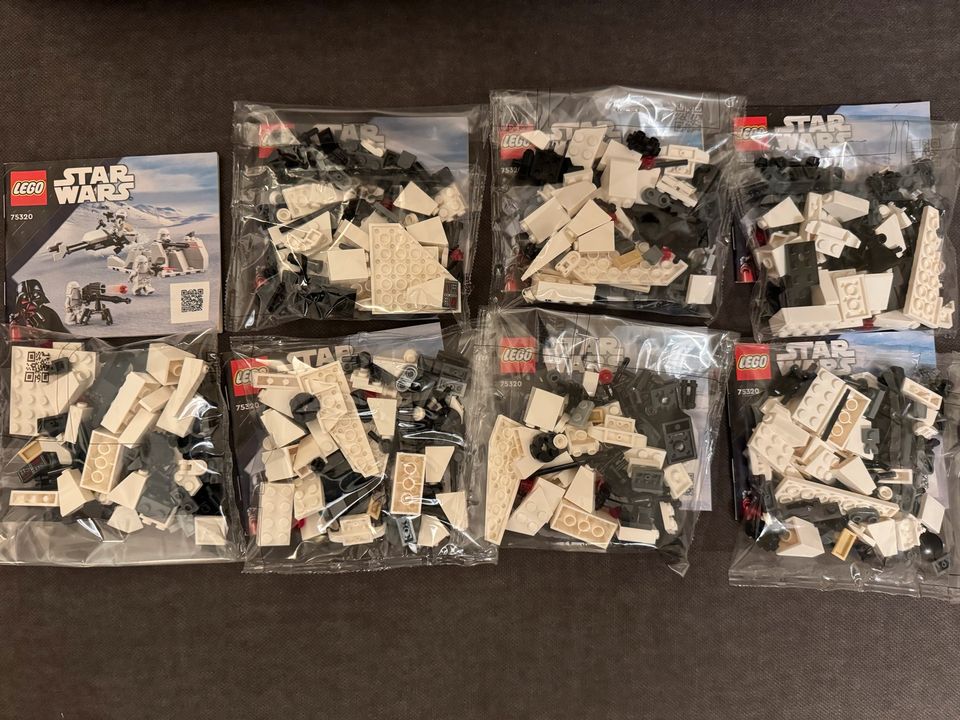 7 x Lego 75320 Snowtrooper Battle Pack ohne Figuren in Berlin