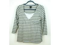 H&M Mama Schwangerschaft Stillshirt, Grau-weiß gestreift, Größe M Hessen - Hünfeld Vorschau