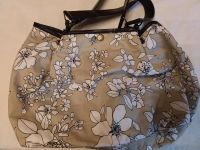 Hellbraune Tasche mit weißen Blumen Thüringen - Buttstädt Vorschau