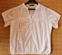 Damen T-Shirt Bluse Kurzarmbluse, Zero, Gr. 42, weiß Bayern - Drachselsried Vorschau