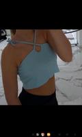 blauer Crop top mit Schleifen Bayern - Neustadt b.Coburg Vorschau
