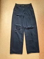Damen Jeans Shein 38 schwarz weites Bein Mom Jeans Hessen - Vöhl Vorschau