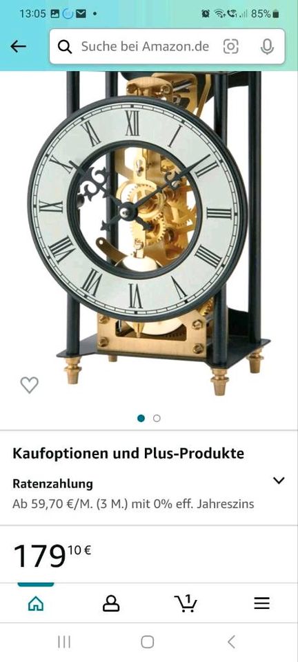 Standuhr in Retro - Top Zustand- mit Schlüssel- läuft Einwandfrei in Düsseldorf