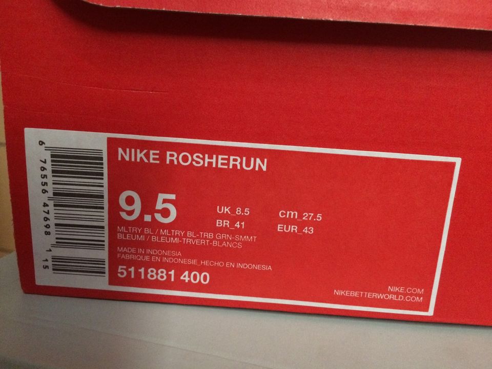 Nike Rosherun Gr. 43 NP: 125€ in Sontra