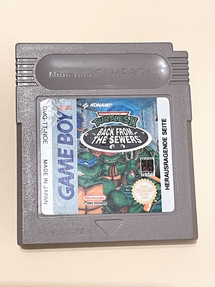 Gameboy Classic Turtles 2 Back from the Sewers, Modul und Hülle in Eisenach