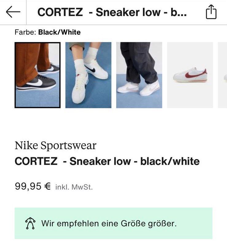 Nike Cortez Sneaker 41,5 in Brüggen