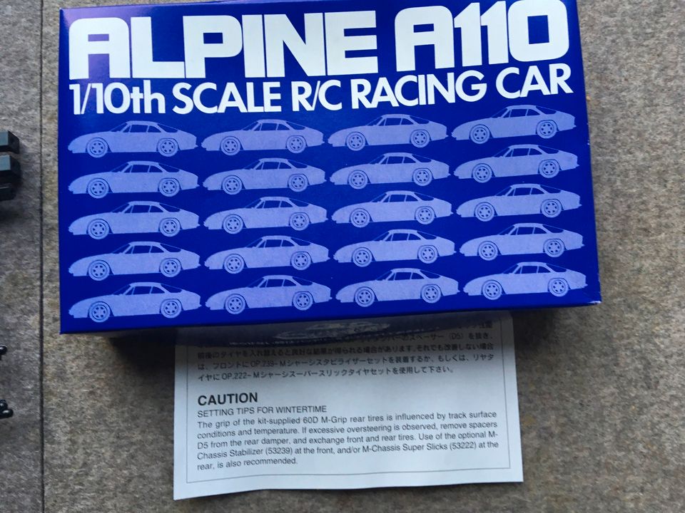 Tamiya RENAULT ALPINE A110, Maßstab 1:10, M-02 Chassis in Essen