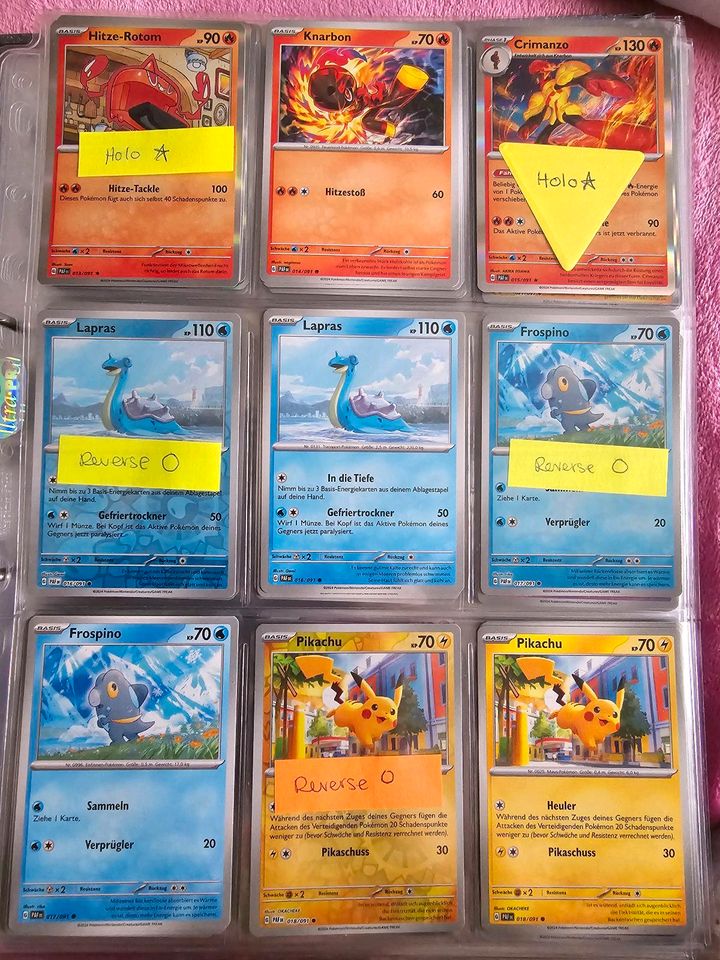 142 Pokemon Karten aus Paldeas Schicksal Booster EX, Shiny, Holo in Kaufering