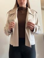 Lockere Stoffjacke (beige/ oversized) NEU Sachsen - Wittichenau Vorschau