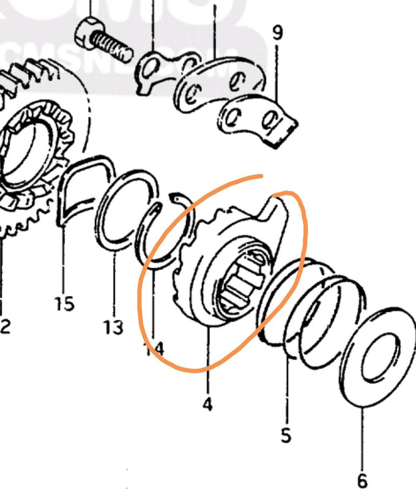 SUZUKI TS125 Zahnrad Kickstarter in Göppingen