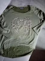 AJC pulli khaki Oberteil Herz oversize 36/38 /40 Bayern - Würzburg Vorschau