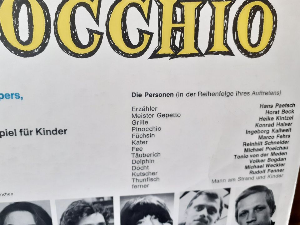 LP Pinocchio Hörspiel nach Carlo Collodi's Europa Kinderserie in Schorndorf