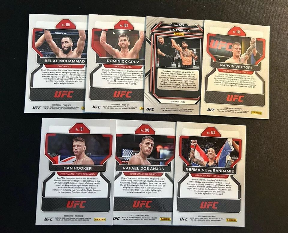 UFC PRIZM 2022 2023 Panini Sammlung in Hamburg