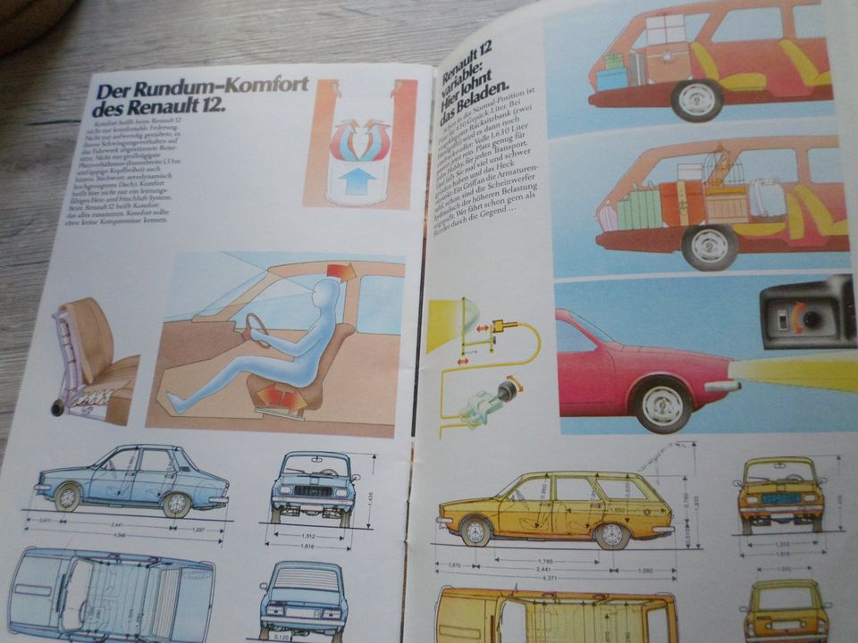 Original Heft Broschüre Auto Renault 12 Oldtimer 1977 in Hamburg