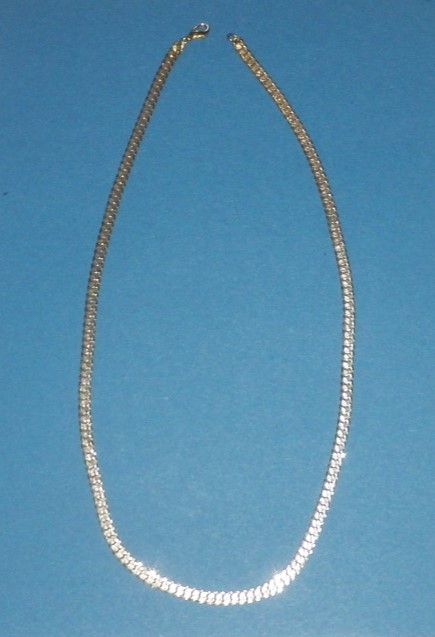 goldfarbene Glieder-Halskette aus Metall/ Modeschmuck in Königs Wusterhausen