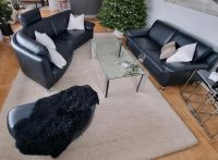 Echtleder Sofa W.Schilling, dunkelblau, sehr gut erhalten, 2 Sofa Kr. München - Baierbrunn Vorschau