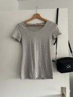 T Shirt meliert weiß grau H&M Basic Uni Ärmel kurz XS Berlin - Tempelhof Vorschau