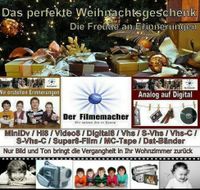 10 Kassetten VHS VHS-C S-VHS C auf DVD oder USB Stick Überspielen Rostock - Dierkow Vorschau