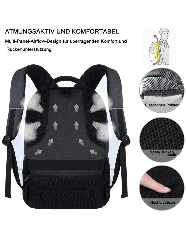 Hochwertiger Rucksack von Bruno Cavalli, 36Liter, Ladefunktion in Kerpen