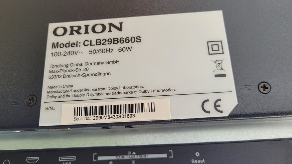 Orion Fernseher LED 29 Zoll in Thannhausen
