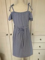 *Top-Zustand* ESPRIT Kleid Sommer Carmenärmel blau weiß * Gr. 40 Schleswig-Holstein - Großhansdorf Vorschau