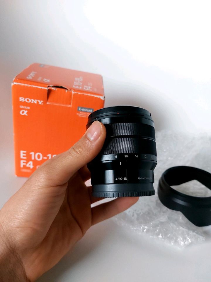 SONY SEL1018 10 mm - 18 mm f/4.0 OSS, ED, ASPH, Circulare Blende in Heidelberg