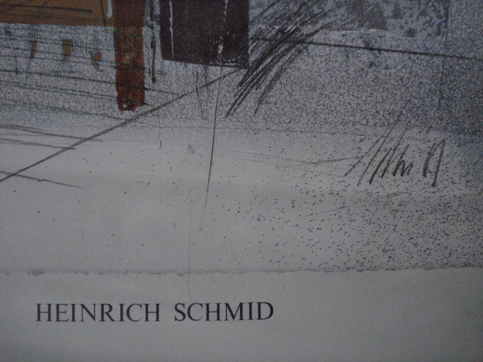 Kunstdruck von Heinrich Schmid aus 1990 von Verkerke Gallery in Dieblich
