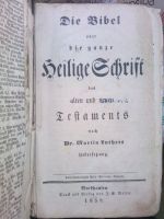 Die Bibel / heilige Schrift des alten und neuen Testaments 1858 Frankfurt am Main - Gallusviertel Vorschau