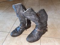 Gr.38 Schuhe Mädchen Damen Stiefel grau warm gefüttert Mustang Bayern - Obing Vorschau