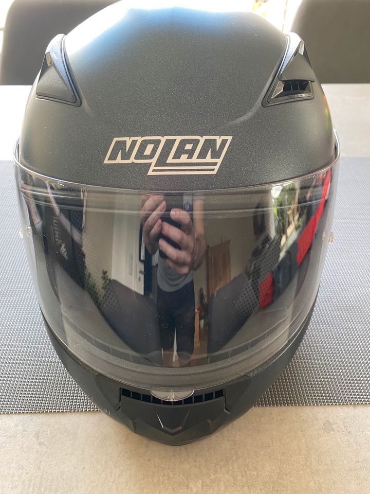 Motorrad Helm Nolan N-60, matt schwarz in Bergheim