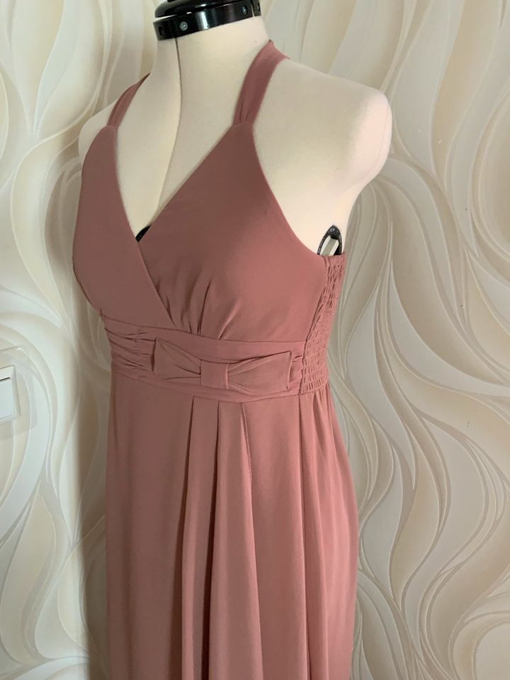 Bodenkleid Maxikleid Gr.XS 34 Rosé Puder fließend schön in Pforzheim