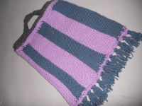 gestreifte Stricktasche mit Fransen Nordrhein-Westfalen - Bergneustadt Vorschau