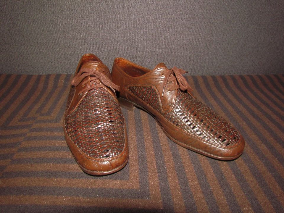 BALLY Schnürschuhe / Flechtschuhe, Vintage 1960er Gr. 41 in Cuxhaven