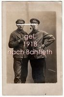 Foto-AK 2 Wachmänner Rekruten gel. 1918 nach Barsfleth Holstein Niedersachsen - Braunschweig Vorschau