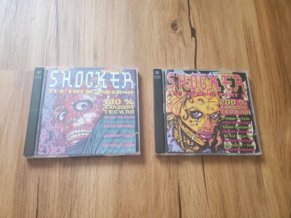 SHOCKER Inferno I + II CDs - Hardcore Gabber Techno Thunderdome in Schwandorf