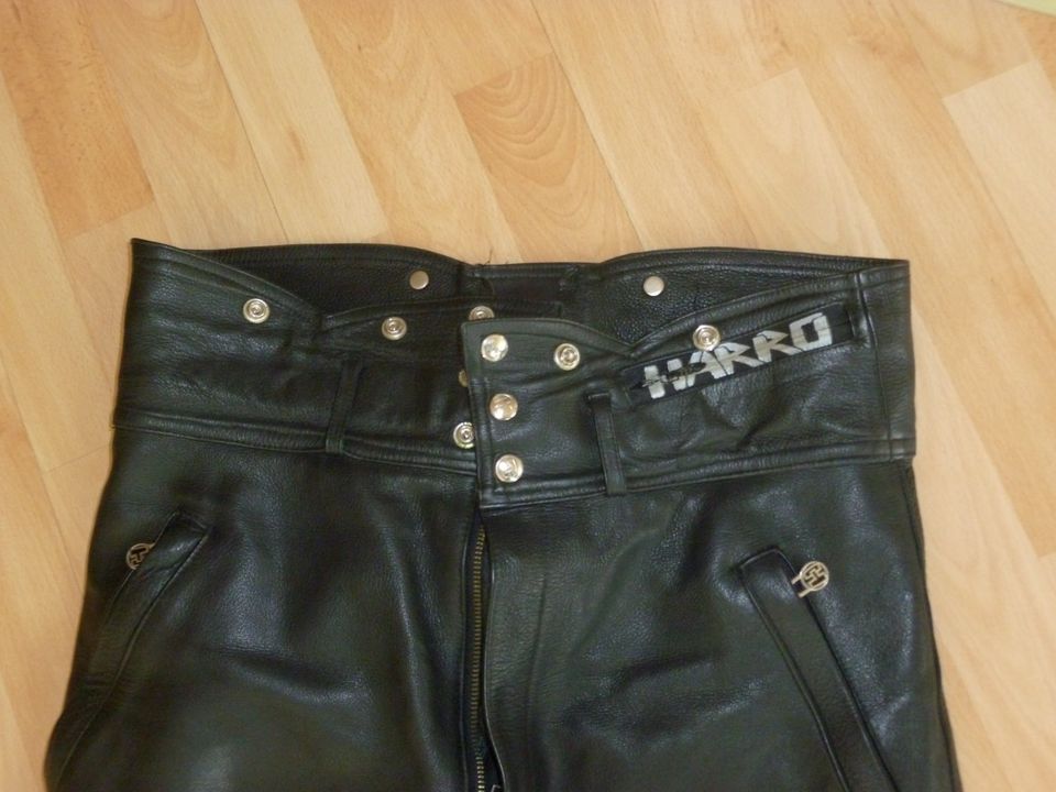 Lederhose Motorrad Marke Harro Motorradhose Gr.106 in Weitramsdorf