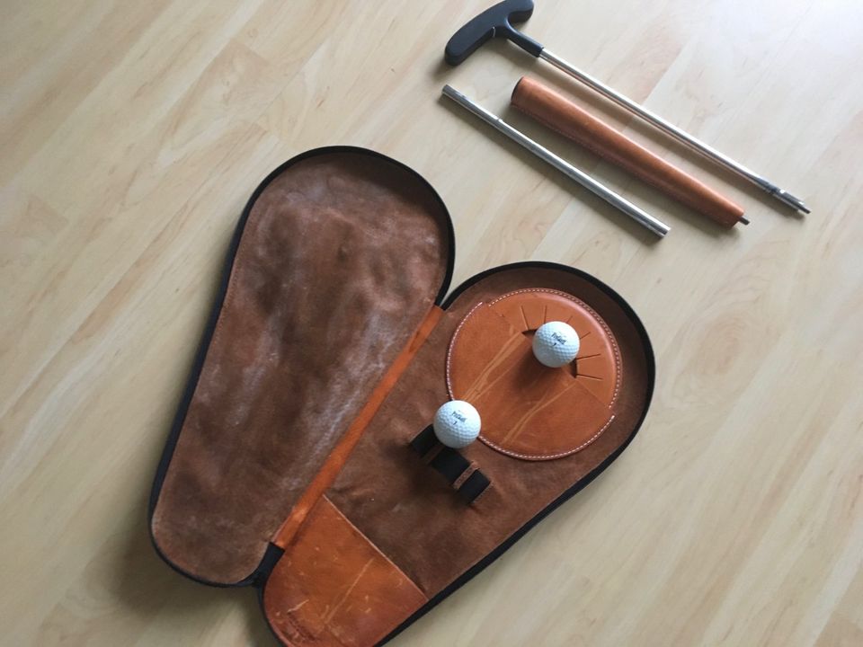 Golf Putting Set - Indoor - Vintage - Top Zustand - Rarität! in Weissach