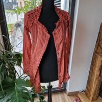 Bluse Tredy 38 rostbraun Orange Spitze Hessen - Oberzent Vorschau
