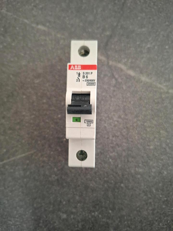 1B6 Leitungsschutzschalter B-6A 1polig S201-B6 ABB NEU in Ravengiersburg