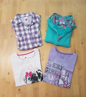 Bekleidungspaket 4-teilig, Gr. 128, Shirts, Bluse, Sweatshirtjack Niedersachsen - Rehlingen Vorschau