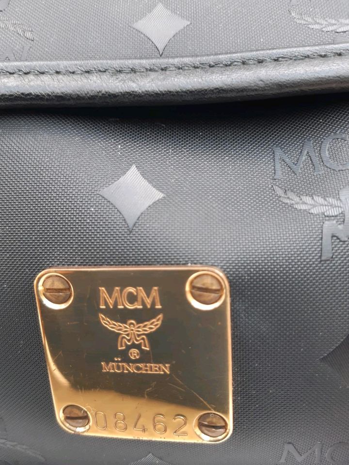 MCM-Tasche mit Logo , schwarz, vintage in Recklinghausen