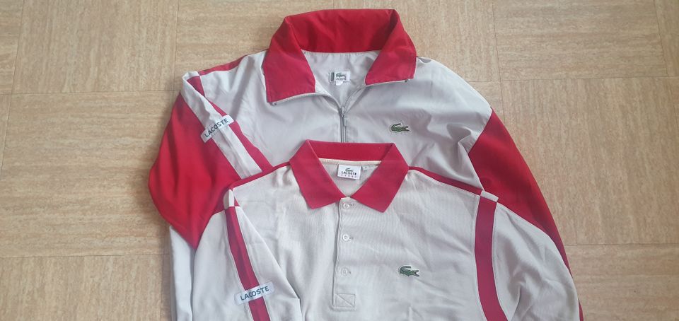 Jacke Trainingsanzug Lacoste Vintage Größe 5/186 XL + Polo Gr 4 L in Berlin