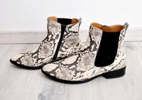 Gabor Stiefeletten Leder grau schwarz Animal Print Must-Have 2025 Nordrhein-Westfalen - Wassenberg Vorschau